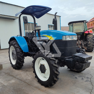 Granja usada de segunda mano New Holland SNH754 Tractor de rueda de 75 hp 