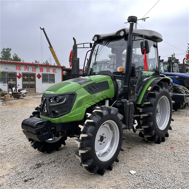 Alta calidad utilizada deutz-Fahr 80hp 4WD tractor con aire acondicionado