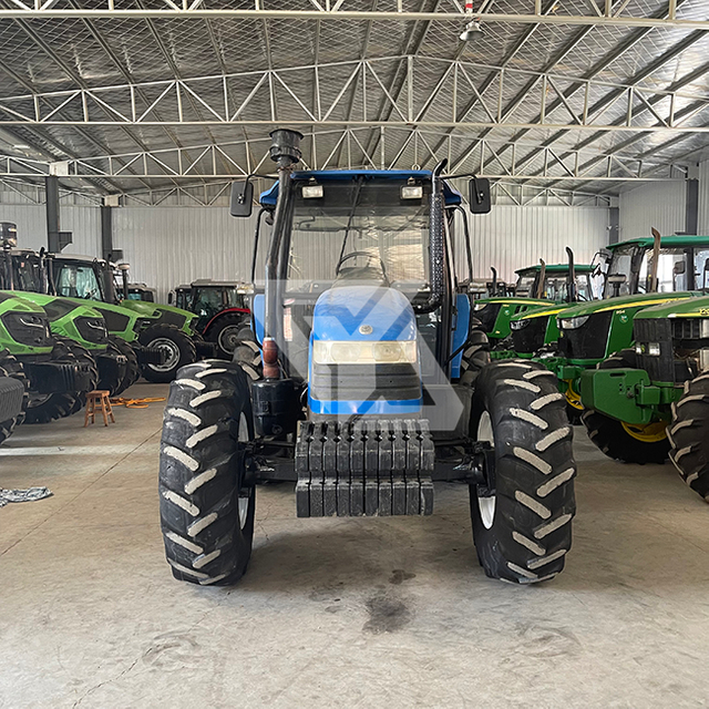  NUEVO HOLANDO USADO HOLLAND SNH1004 Tractor de granja de ruedas 4WD con cabina de 100 hp