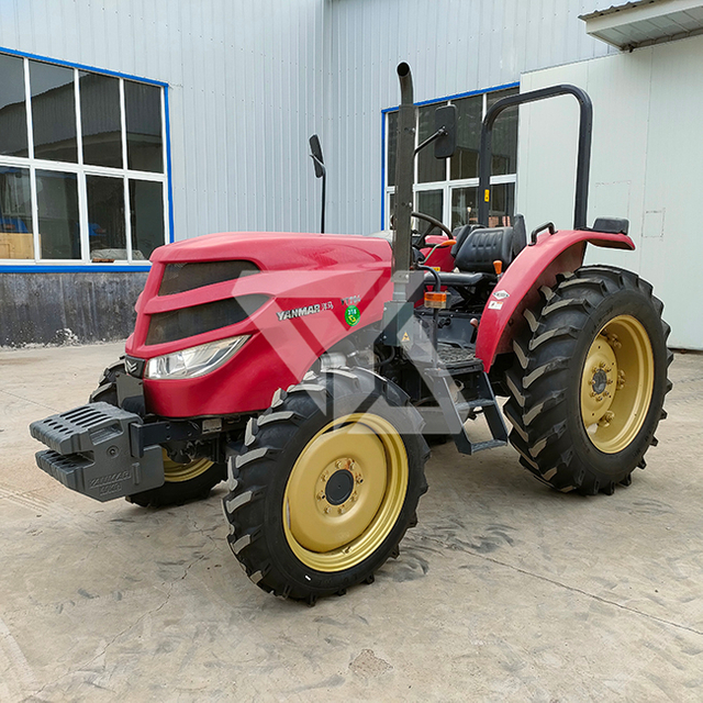 70hp pequeño usado 4WD tractor Agricultural Yanmar 
