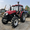 4wd 80hp usó el tractor de la granja de China yto con cabina